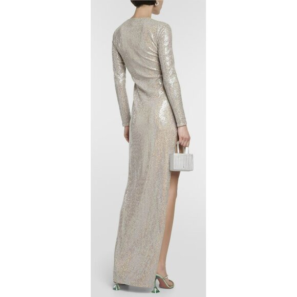 The Sei $679 Frost Crystals Keyhole Maxi Formal Dress Size Small NWT - Picture 3 of 10